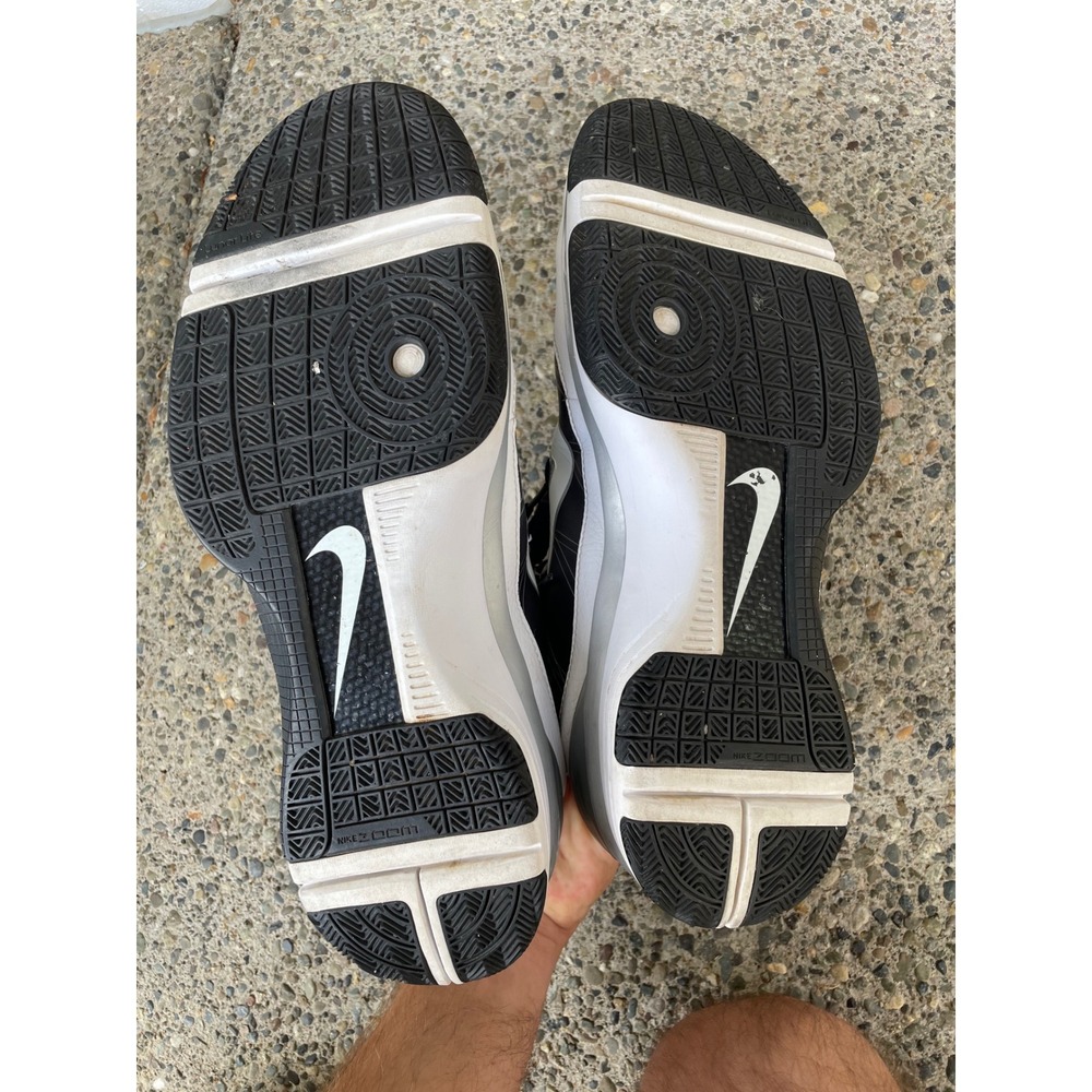 Nike Hyperize TB Mens White Black Grey 367181-111 Athletic Shoes Size 14 - Picture 10 of 10